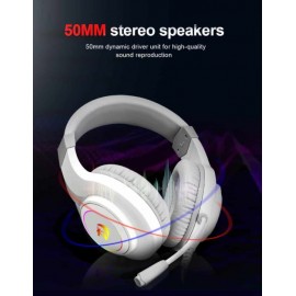 Redragon H260 HYLAS RGB Gaming Headset WHITE