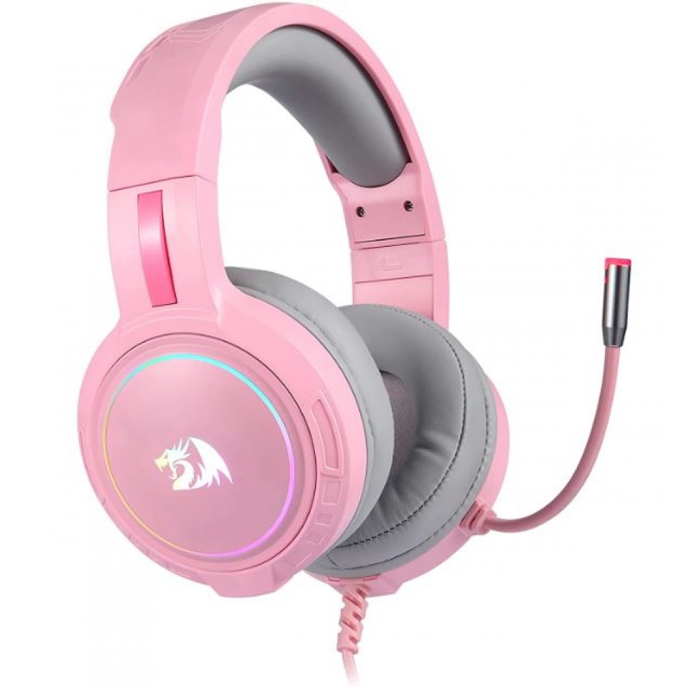 Redragon H270 MENTO RGB Gaming Headset – Stereo Pink