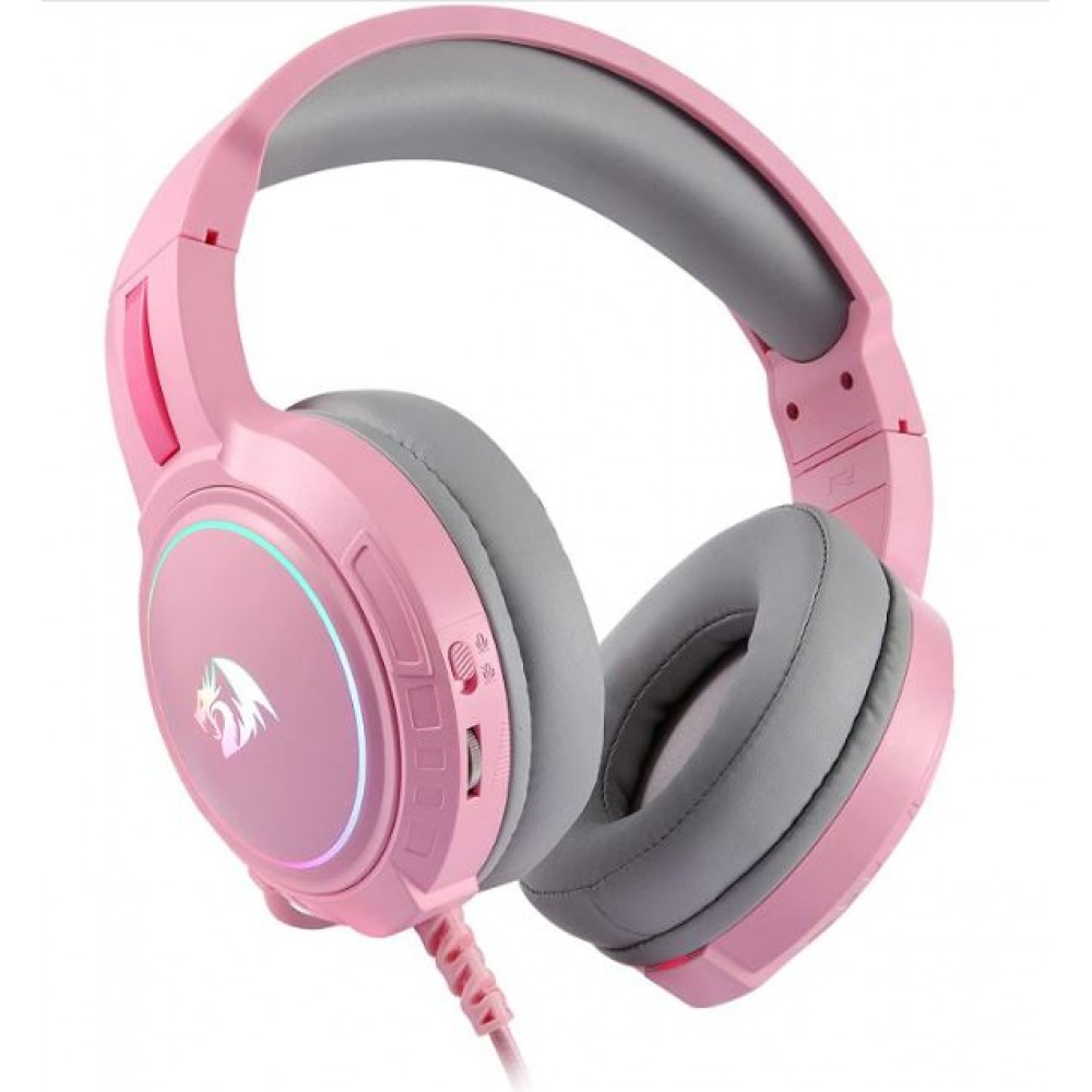 Redragon H270 MENTO RGB Gaming Headset – Stereo Pink