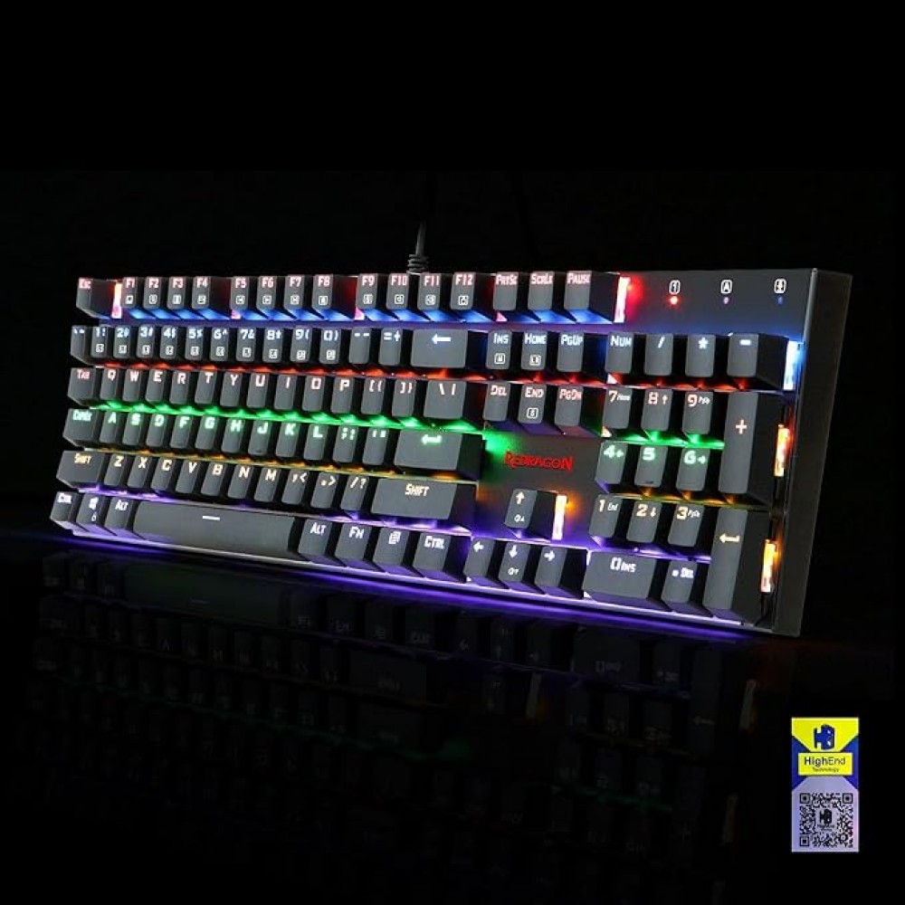 Redragon Rudra K565 Brown Switch Rainbow Arabic