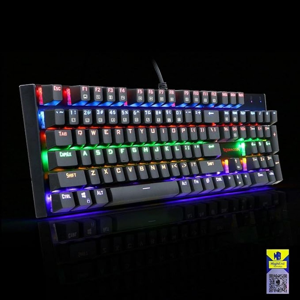 Redragon Rudra K565 Brown Switch Rainbow Arabic