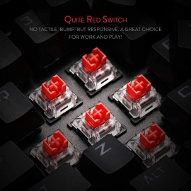 REDRAGON K568 Rainbow DARK AVENGER Mechanical Gaming -RED SWITCH ARBIC