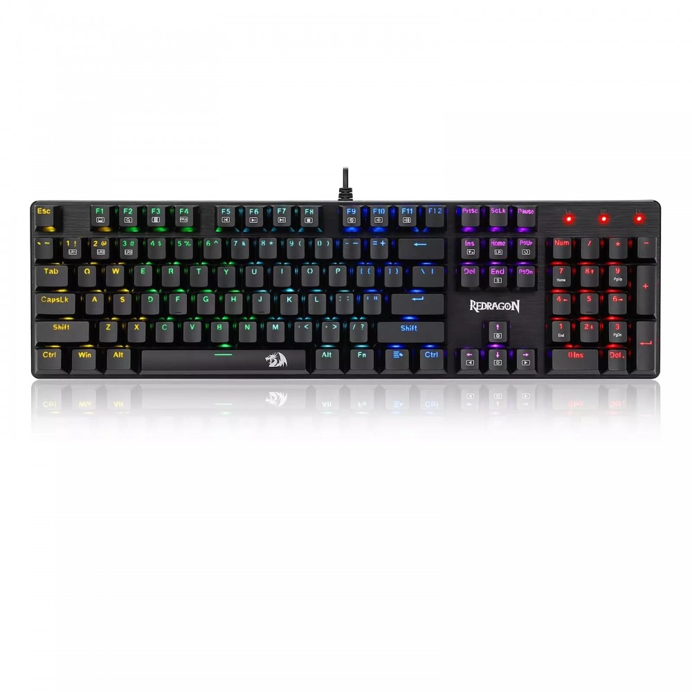 Redragon K608E Valheim Rainbow ELITE Mechanical Keyboard – Blue Switch
