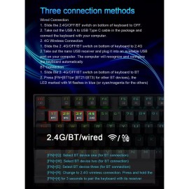 Redragon K552P Kumara Pro RGB Wireless Gaming Keyboard – Blue Switches