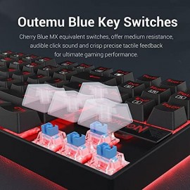 Redragon K552-1 RGB KUMARA Mechanical Gaming Keyboard RGB BLUE