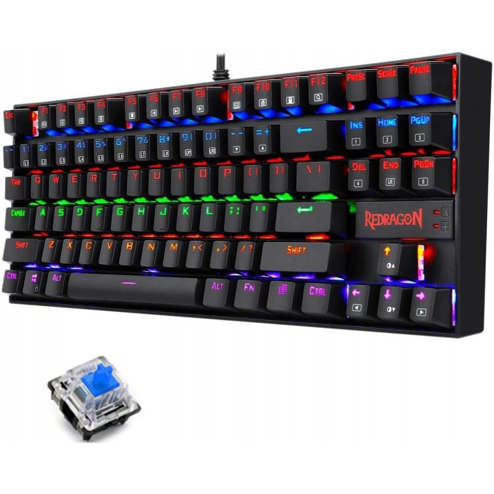 Redragon K552-1 RGB KUMARA Mechanical Gaming Keyboard RGB BLUE