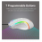 Redragon M607 Griffin 7200 DPI RGB Gaming Mouse White