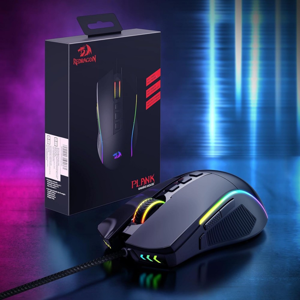 Redragon M812 PLANK Gaming Mouse – 16,000 DPI