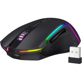 Redragon M693 TRIDENT Wireless Bluetooth Gaming Mouse, 8000 DPI Wired/Wireless