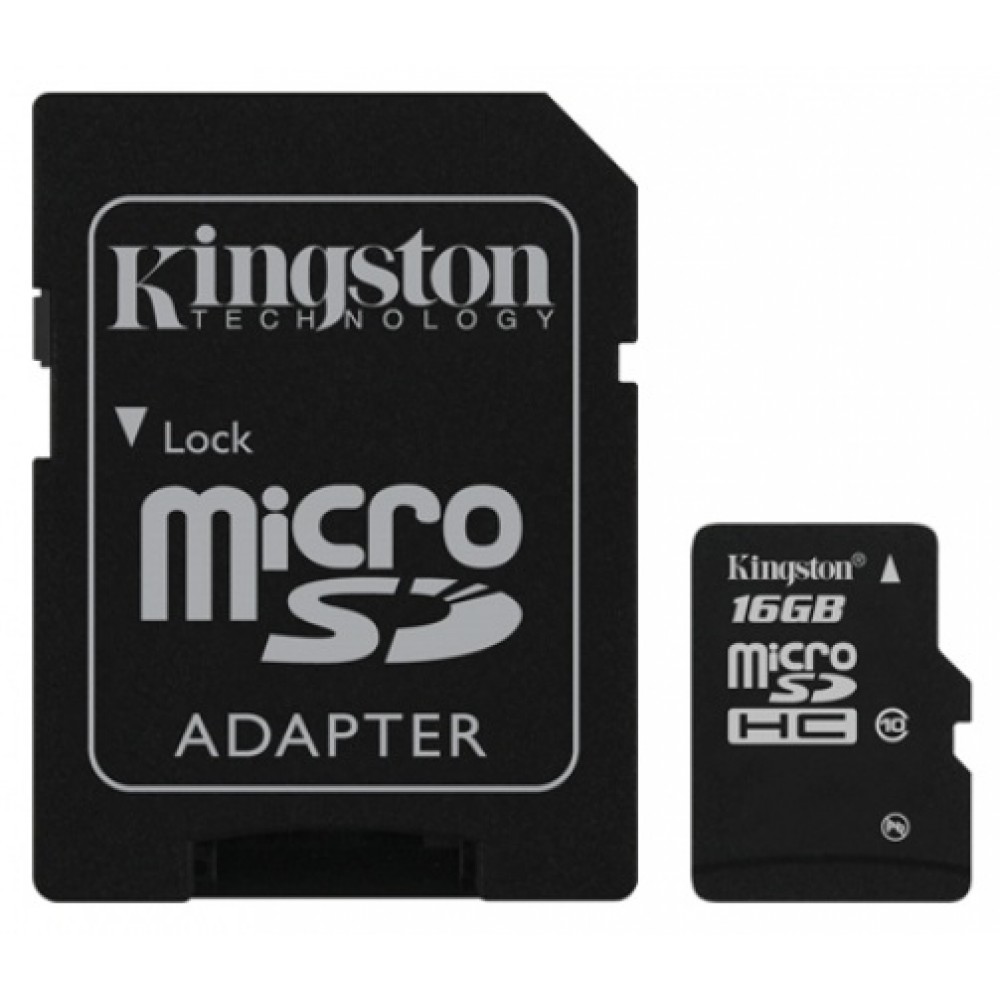 Kingston SDC10/16GB Class 10 MicroSD Flash Card