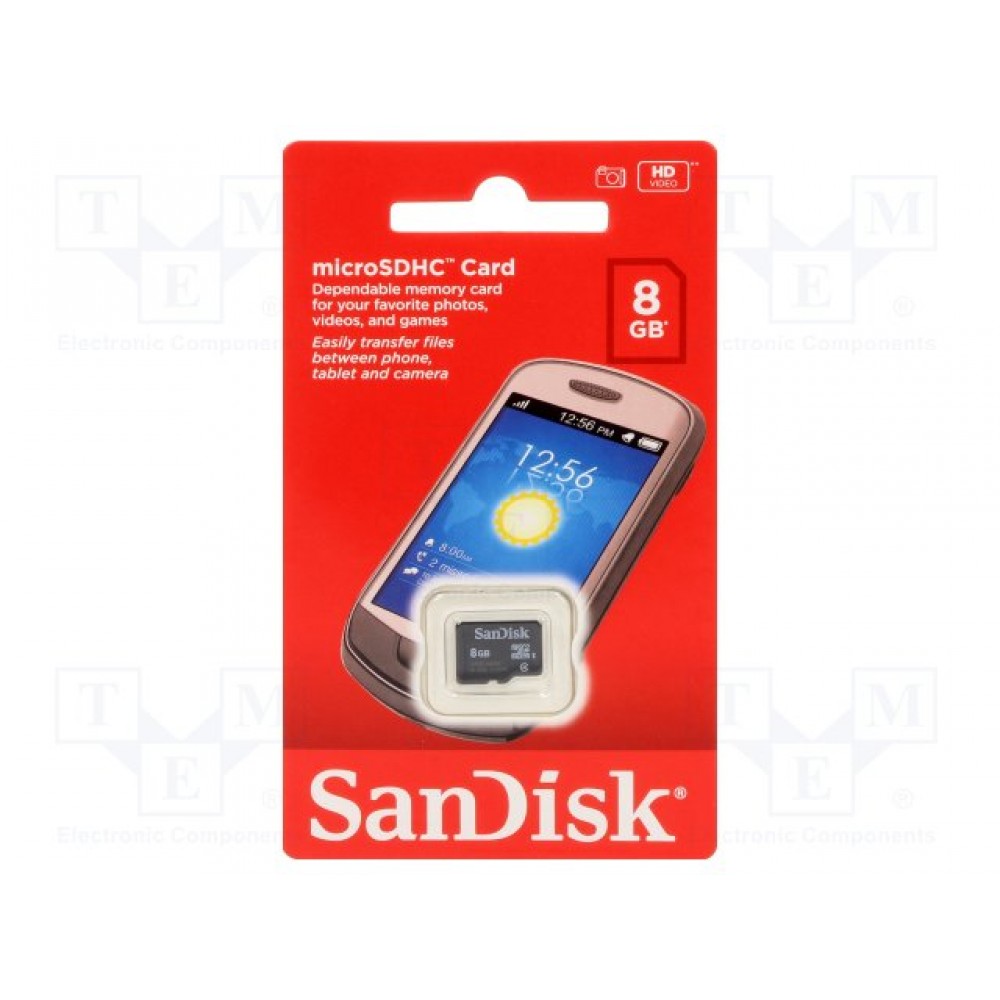 sandisk 8gb memory card