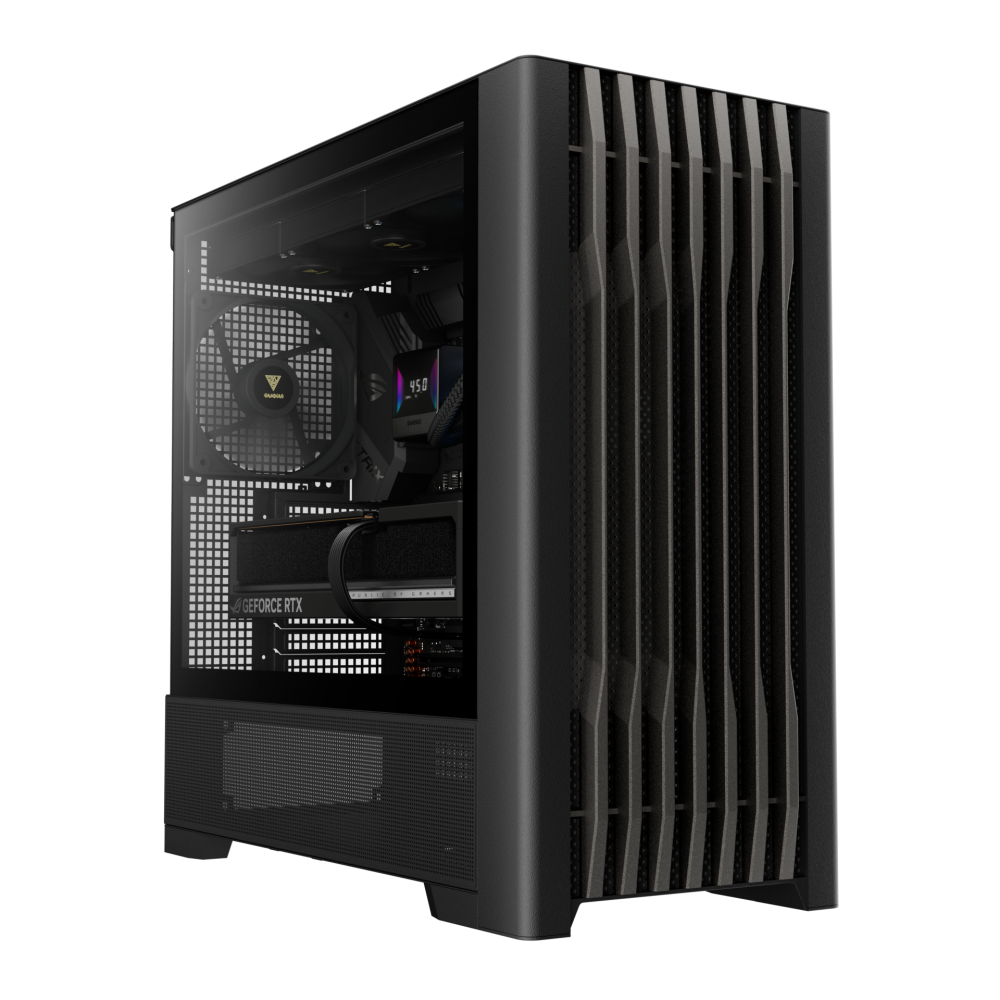 Gamdias ATHENA P3, 140mm fans x 4 tempered glass side-panel, Type-C, USB 3.0