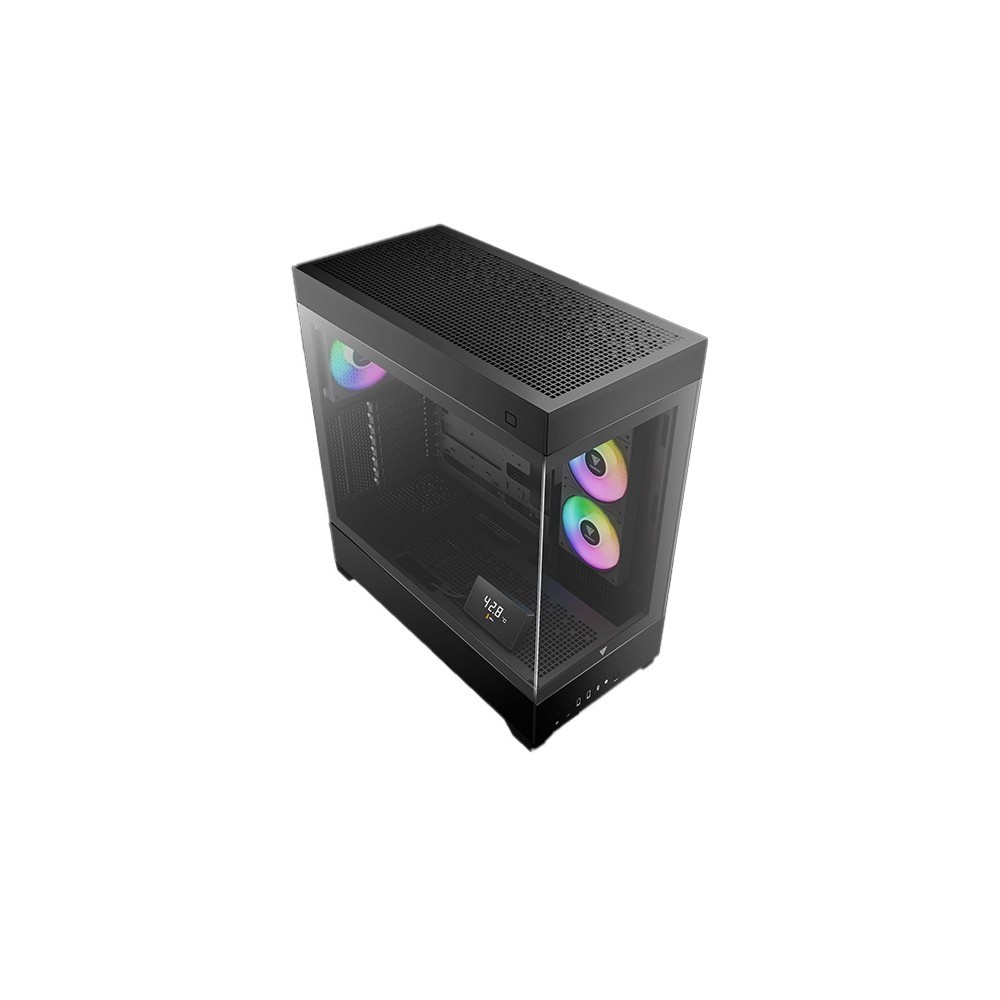 Case GAMDIAS ATLAS P1 BTF BLACK Two Side Glass