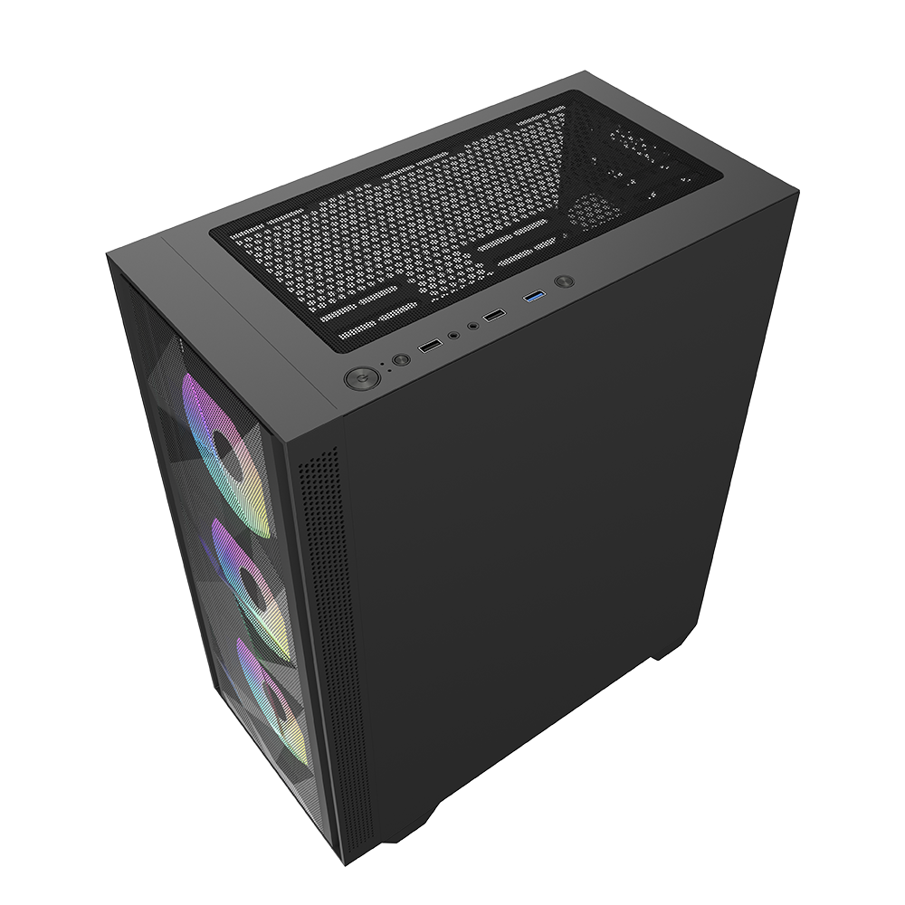 RAID MAX VECTOR SERIES - V217 CASE (BLACK) + PSU 650 WATT 80+ 4 x 120mm ARGB Fans