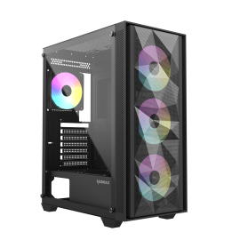 RAID MAX VECTOR SERIES - V217 CASE (BLACK) + PSU 650 WATT 80+ 4 x 120mm ARGB Fans