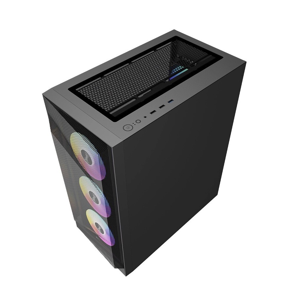 VECTOR SERIES - V219 CASE (BLACK) + PSU 650 WATT 80+4 x 120mm ARGB Fans