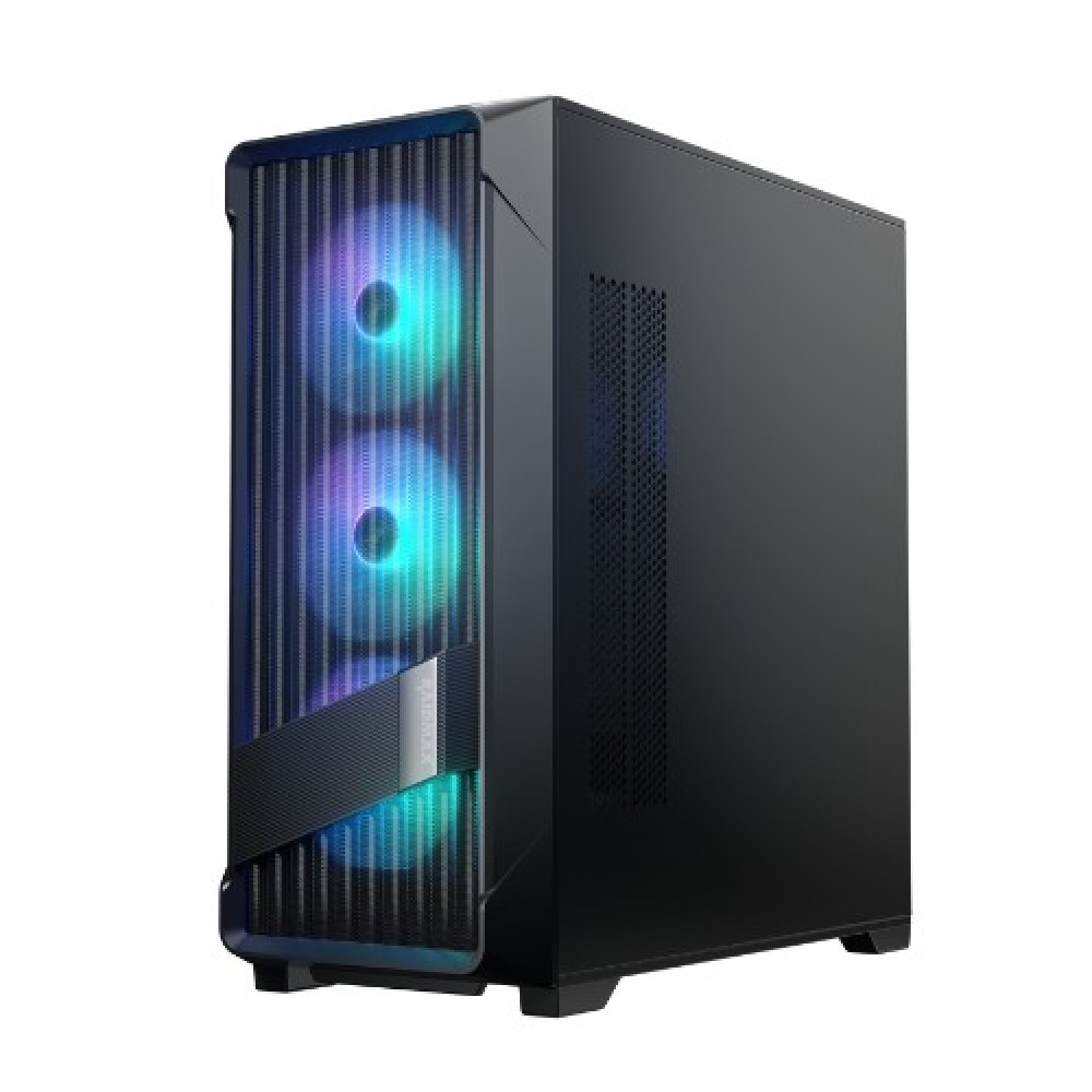 Raidmax X603 ATX Mid Tower Tempered Glass PC Case - Pre-Installed 4 ARGB Fans, USB 3.0 (Black)