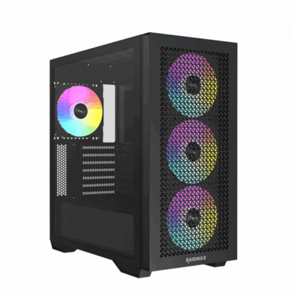 RAIDMAX MESHIAN X605 BLACK 4X 140 FAN ARGB