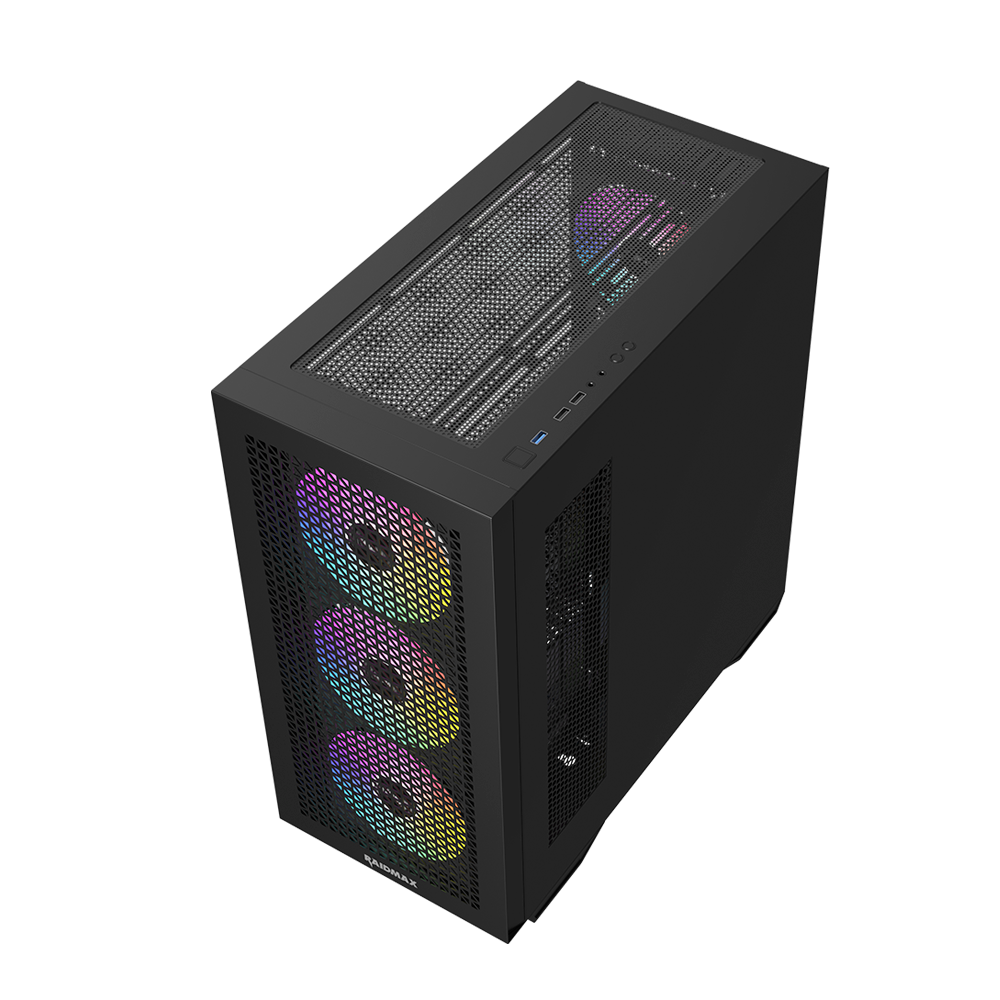 RAIDMAX MESHIAN X605 BLACK 4X 140 FAN ARGB