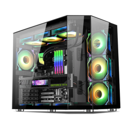  Xander Crystal 7 Argb Fans Mid Tower Case With 85..