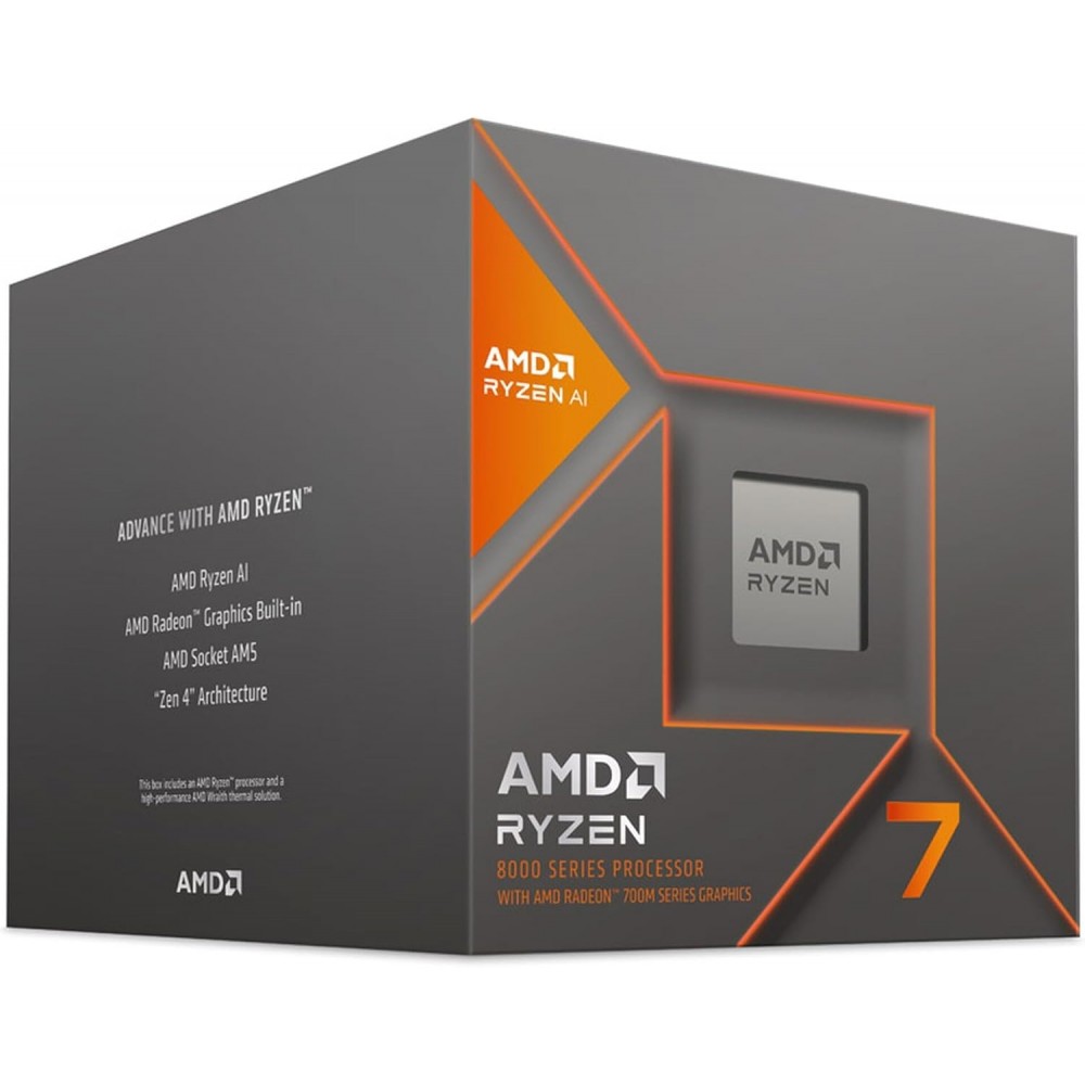 AMD Ryzen 7 8700G - Ryzen 7 8000-G Series 8-Core 4.2 GHz Socket AM5 65W AMD Radeon 780M Processor