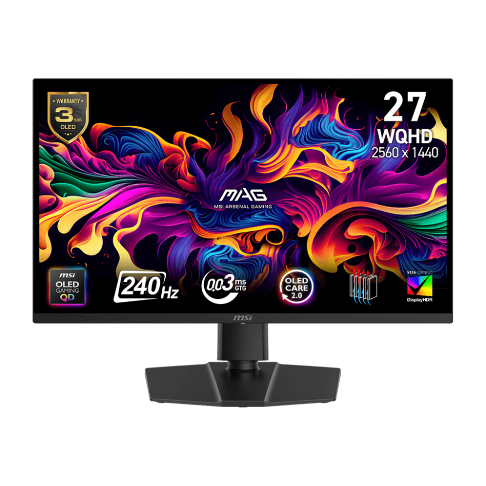 MSI MAG 273QP QD-OLED X24 27 Inch WQHD Gaming Monitor 240Hz