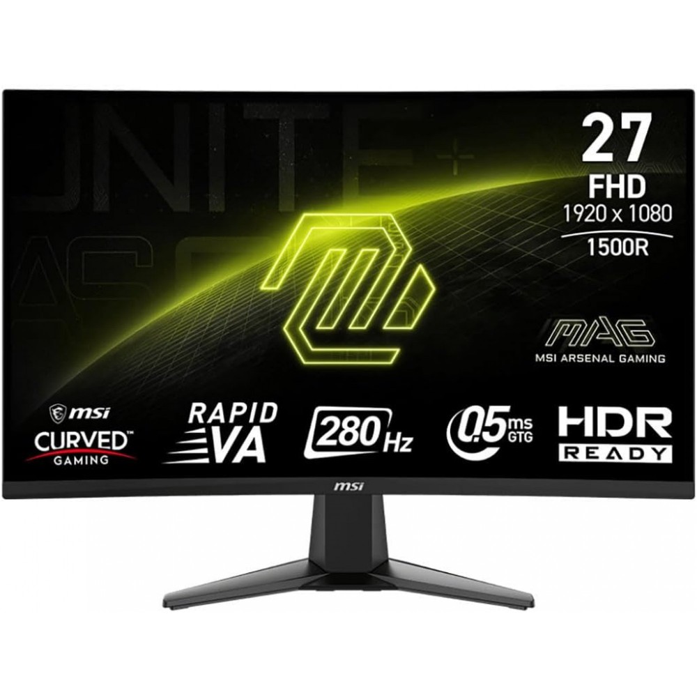 Msi MAG 276CXF - 27" Rapid VA - FHD - 0.5 MS (G2G) - 280Hz - CURVED