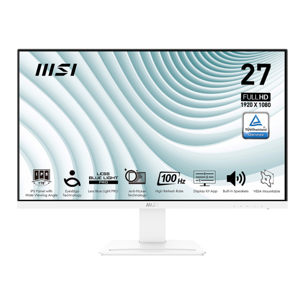 Msi Pro MP273AW 27 Inch 100Hz 1Ms FHD IPS Adaptive Sync White 
