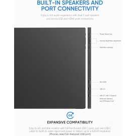 Arzopa S1 Table 15.6 Inch 1080P Full HD Portable Gaming Monitor – Slim, Versatile Display for Work and Play