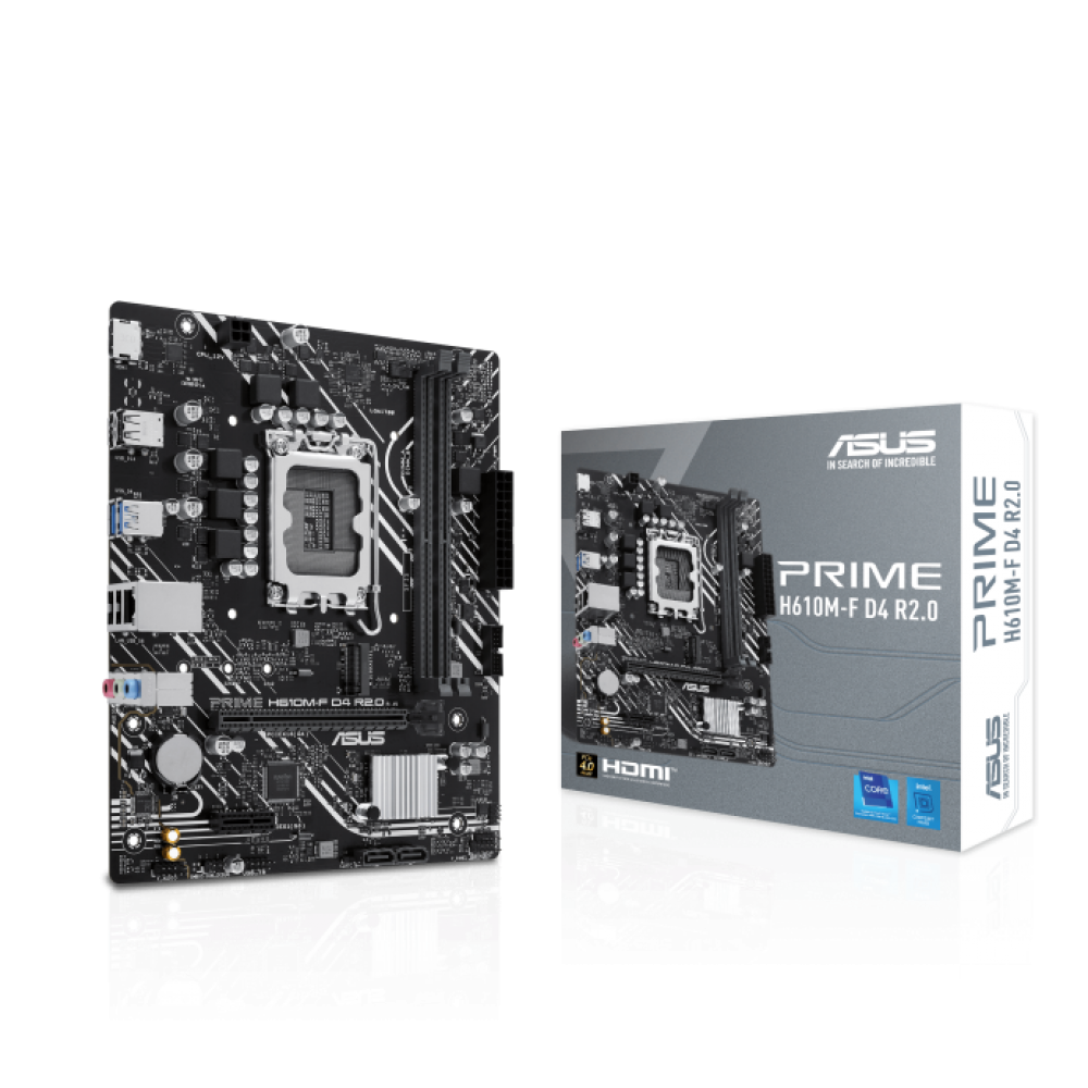 ASUS PRIME H610M-F D4 R2.0, Intel LGA 1700 PCIe 4.0, M.2, DDR4 motherboard 