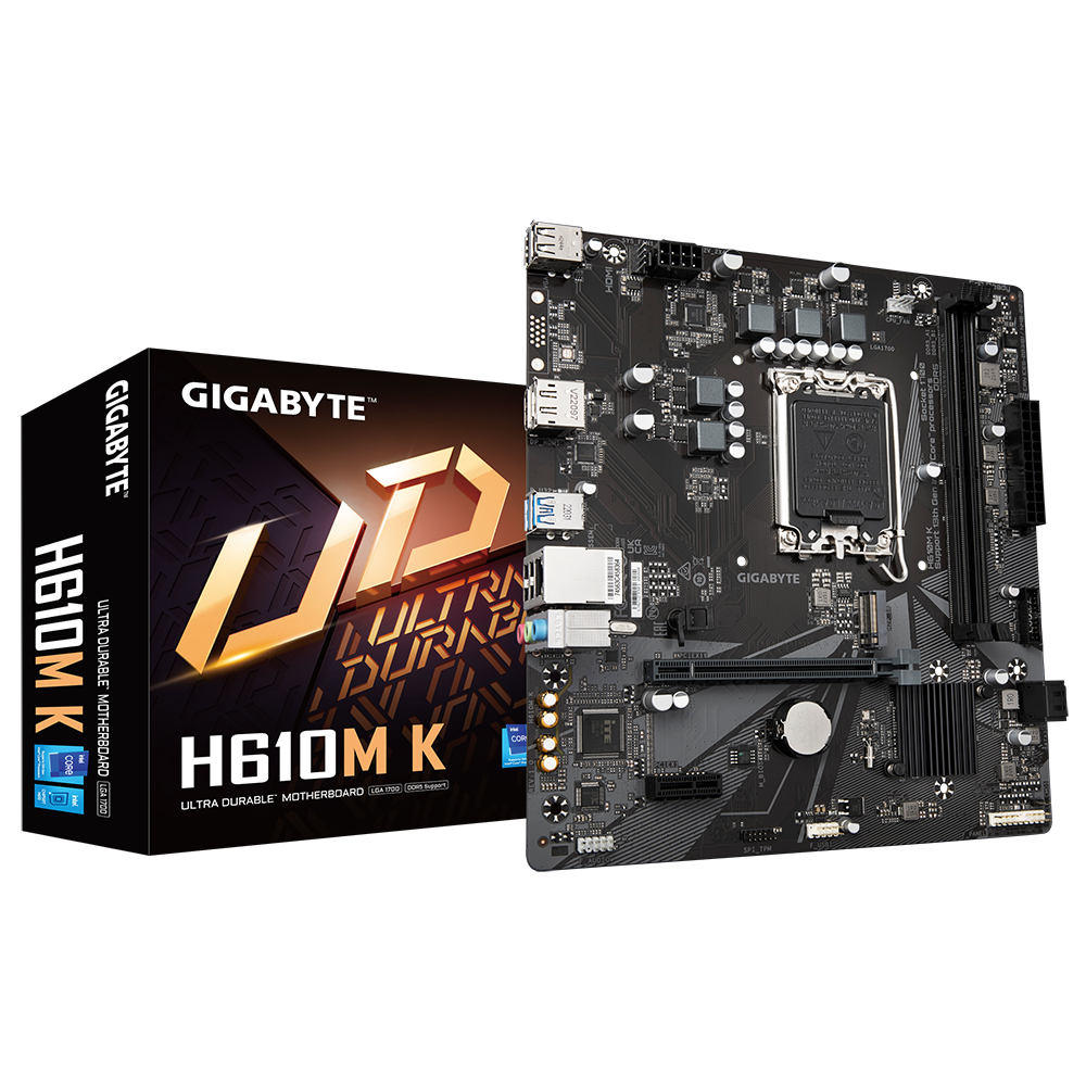Gigabyte H610M K DDR5 LGA 1700 Motherboard