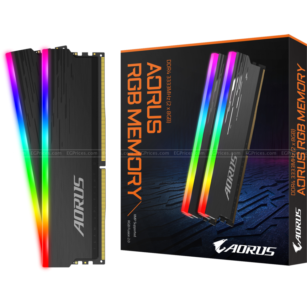 Gigabyte AORUS RGB 16GB (2x8GB) DDR4 3333MHz 1.2V Desktop Memory