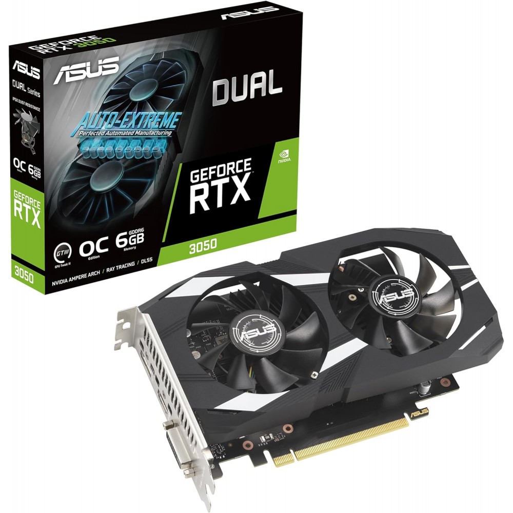 ASUS Dual GeForce RTX 3050 OC 6GB GDDR6